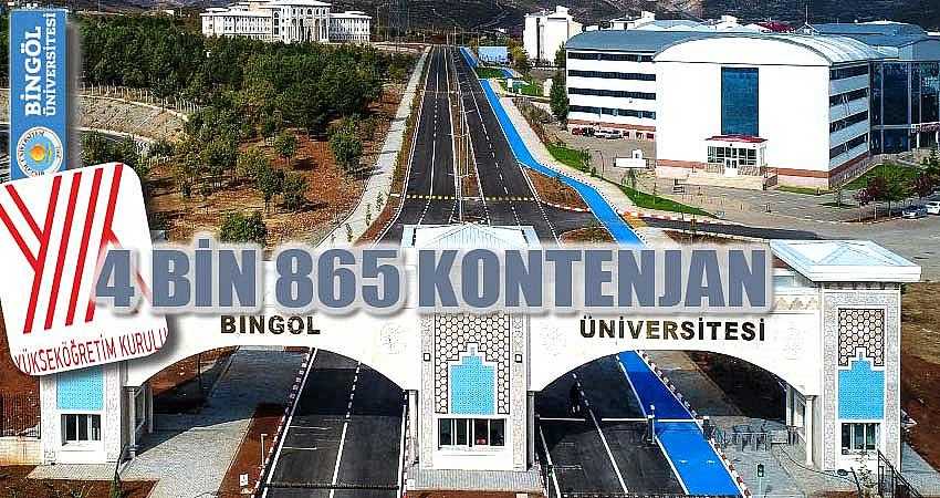ÜNİVERSİTEYE 4 BİN 865 KONTENJAN