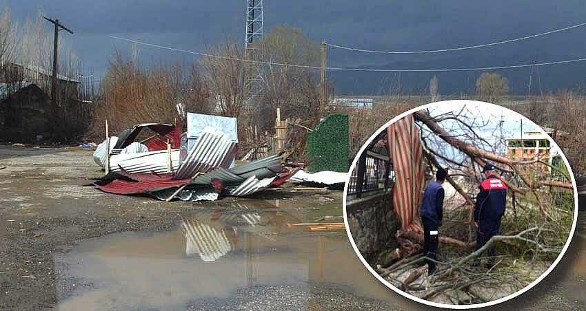 FIRTINA ÇATILARI UÇURDU