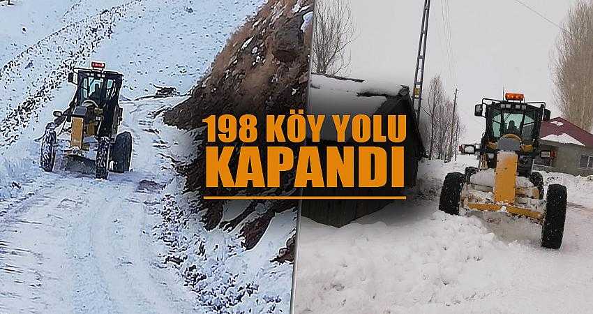 198 KÖY YOLU ULAŞIMA KAPANDI