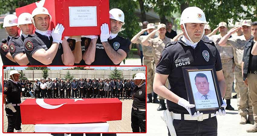 SOLHAN EMNİYET MÜDÜRÜ HALİL KOÇ SON YOLCULUĞUNA UĞURLANDI