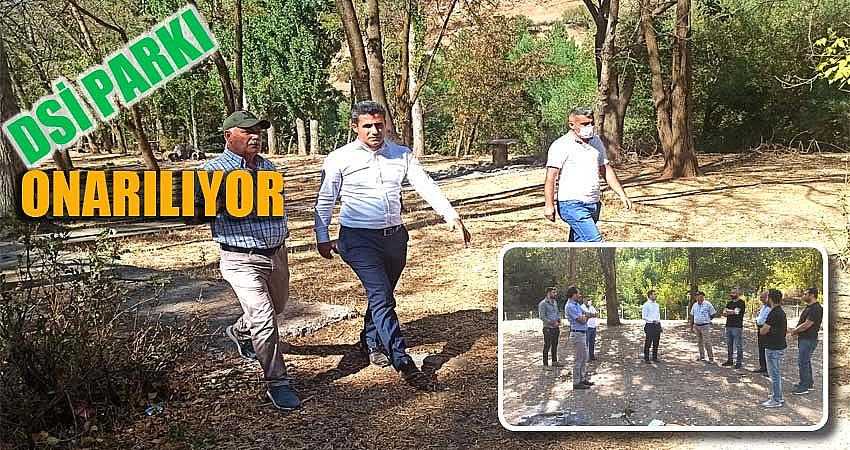 DSİ PARKI ONARILIYOR