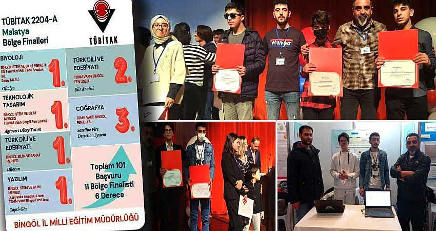 BİNGÖL'DEN 4 BİLİM PROJESİ TÜRKİYE FİNALLERİNDE SAHNELENECEK