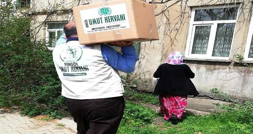 UMUT KERVANI’NDAN, 213 AİLEYİ YARDIM