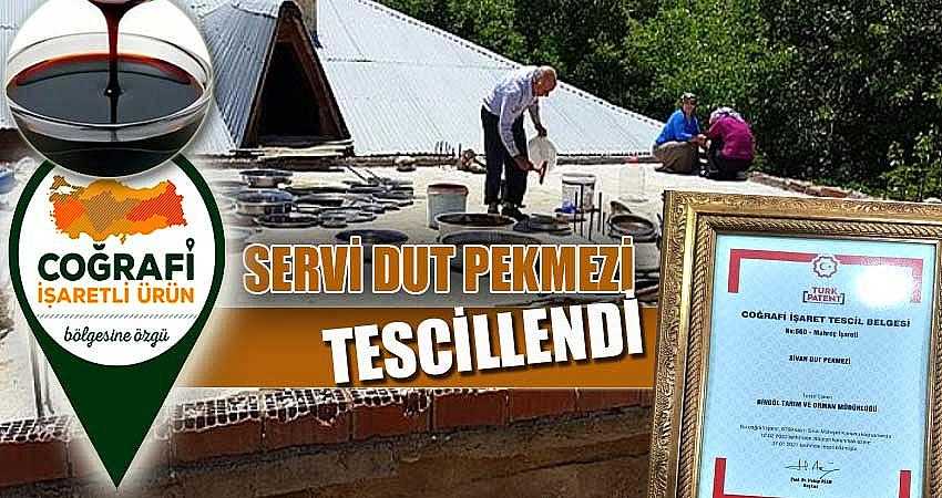 SERVİ DUT PEKMEZİ TESCİLLENDİ