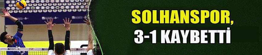 Solhanspor, 3-1 kaybetti