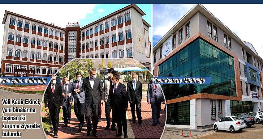 Milli Eğitim ve Tapu yeni binalarında