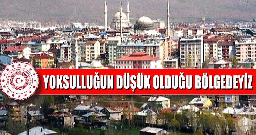 “Bingöl, yoksulluğun en düşük olduğu bölgededir”